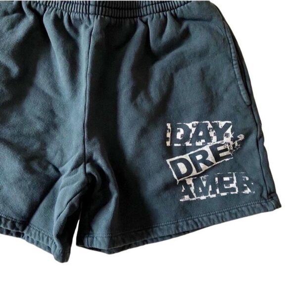 NWT Daydreamer Vintage Black Punk Stamp Sweatshorts XS Shorts Pull On Athletic - Picture 6 of 10